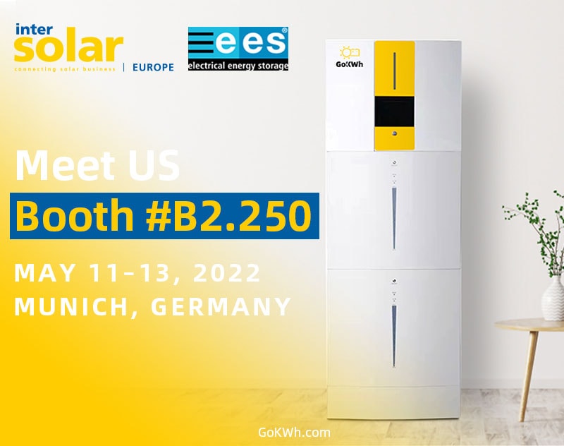GoKWh Invites You to Visit Inter Solar & ees Europe 2022 Booth #B2.250